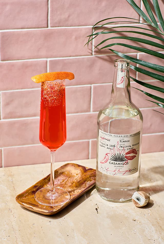 Casamigas Spicy Blood Orange Mimosa